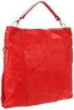 Pietro Alessandro Drape Red Matte Shoulder Bag