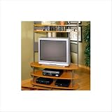 Apollo Entertainment Center Finish: Pewter/Teak