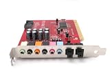 C-Media 8 Channel PCI Surround 3D Sound Card DTS + Free Optical Toslink Cable