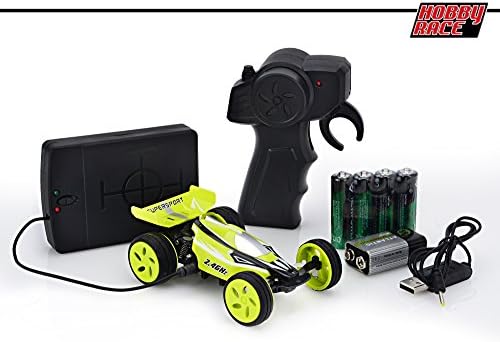 Mini Remote Control Car for Kids - Powerful Electric RC Toy Car - 15 MPH - 2.4GHz (Yellow)