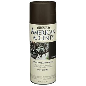 Rust-Oleum 215150 American Accents Spray, Satin Espresso, 12-Ounce by Rustoleum