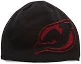 NHL Men's Game Day Reversible Knit Hat (New Jersey Devils, One Size Fits All)