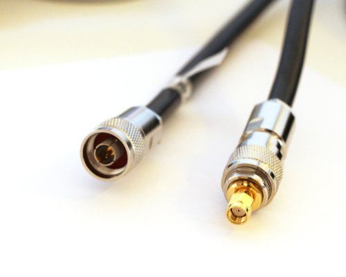 Wifi Antenna Cable - RP-SMA Female to N Male 50ft Outdoor/Indoor - Ultra Low Loss (LMR400 N/M to N/F with RPSMA/F adapter) Save  Wifi Antenna Cable - RP-SMA Female to N Male 50ft Outdoor/Indoor - Ultra Low Loss (LMR400 N/M to N/F with RPSMA/F adapter)