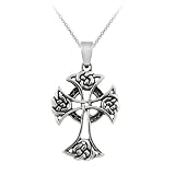 41KyWJJ51WL. SL160  Sterling Silver Celtic Cross Pendant , 18 Reviews