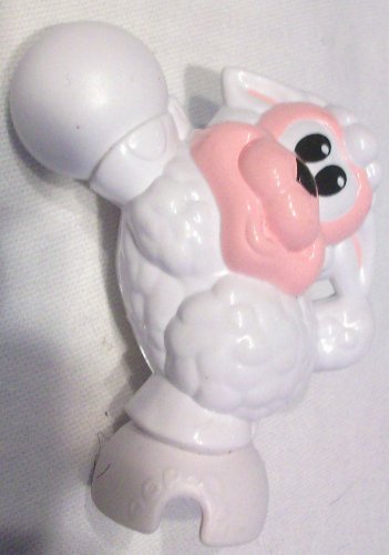 Mattel Fisher Price Pop Onz Pop 'N Stack Blocks, Pop-onz Barnyard Blocks Pop-onz Building System - Jungle Block Bucket, White Monkey Replacement Figure Toy