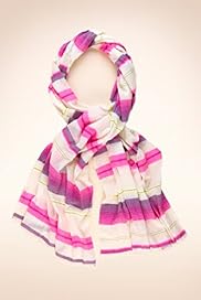 Fluro Striped Lightweight Scarf