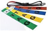 GILBERT Training Equipment Tag Belts , RED, SENIOR