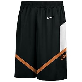 Oklahoma State Cowboys New College Black 12? Inseam Embroidered Player Replica Basketball Short By...