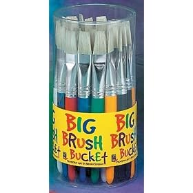 DISP BRUSHES FLAT 30 MULTICLR by Alvin