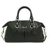 (コーチ)COACH 2WAYショルダーバッグ [アシュレイ レザー サッチェル] F15445 SV/BK ブラック 並行輸入品 コーチ 中古