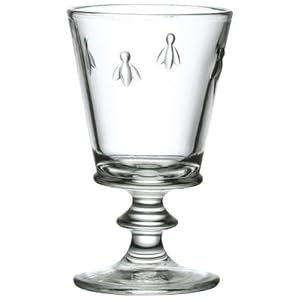 La Rochere Bee Décor 12.5 Ounce Footed Water Goblet Set of 6