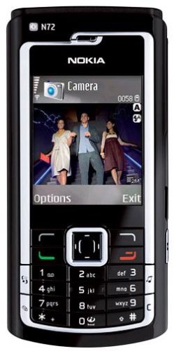 SIM Free Unlocked Nokia N72 Black 128MMC Mobile Phone