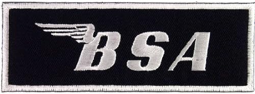 BSA British Classic Motorcycles EMBROIDERED IRON ON PATCHES #S# WITH FREE GIFT #