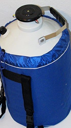 6l Liquid Nitrogen Ln2 Storage Tank, Cryo Container Dewar, with Canisters &amp; Strap