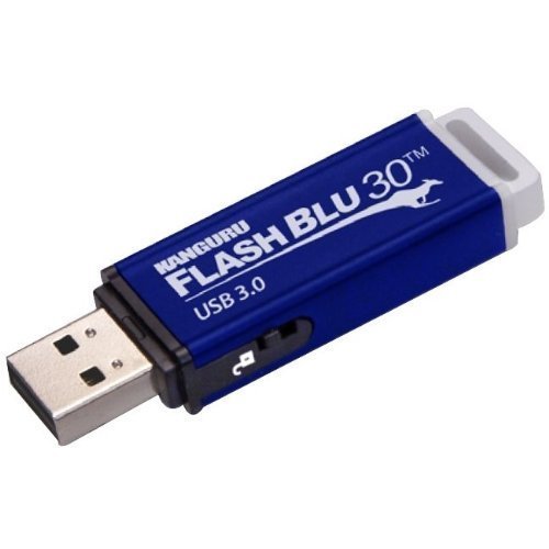KanguruFlashBlu30 with Physical Write Protect Switch ALK-FB30-16G by Kanguru Solutions