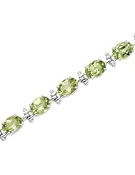 14K Yellow/White Gold 13 1/2 ct. Peridot Bracelet