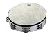 Remo Tambourine, Pretuned, 10 Diameter, 8 Pairs Jingles x 2 Rows, QUADURA White