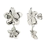 Sterling Silver Double Daisy Earrings