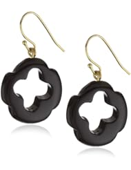 Privileged NYC Black Clover Earrings 1"