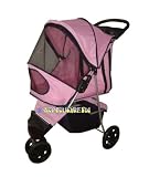 NEW CAT / DOG PET STROLLER CARRIER PRAM IN PINK