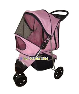 NEW CAT \/ DOG PET STROLLER CARRIER PRAM IN PINK: Amazon.co.uk: Pet Supplies NEW CAT \/ DOG PET STROLLER CARRIER PRAM IN PINK: Amazon.co.uk: Pet Supplies