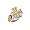 Ed Hardy bronze maltese cross ring - Size 9