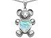 2.00 cttw 14K White Gold Plated 925 Sterling title=