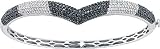 1.72ctw 5.5mm Black Diamond Fashion Bangle 14K White Gold
