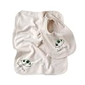 Kee-Ka Organic Bib&Burpcloth Set/Sweetpea (O/S)