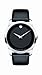 Movado Men's 0606502 Museum Stainless Steel Watch with Black Leather Band