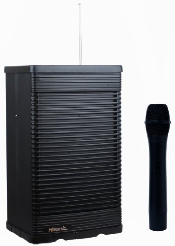 Hisonic HS321-HH Portable PA System with Wireless Microphone, Black Hisonic HS321-HH Portable PA System with Wireless Microphone, Black
