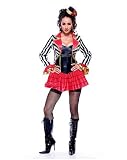 Paper Magic Womens French Kiss Ring Mistress Costume