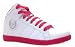 Mercury Girls Sambucca White & Pink Hi Top Baseball Style Trainers Boots