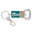 Miami Dolphins Bottle Opener Metal Keychain