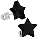 Black Acrylic Star Stud Earrings