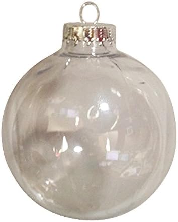 Clear Plastic Round 100 mm Ball Ornaments -Great for Crafting & Gifts & Christmas Decoration - Pack of 5