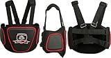 Max black belly protector pad with shoulder straps, Belt Protection Boxing Armour