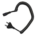 Genuine Philips DAP101 Shaver Mains Lead Curly Cable, UK 2 Pin - Shaver Adapter Sold Separately (DSP1273)