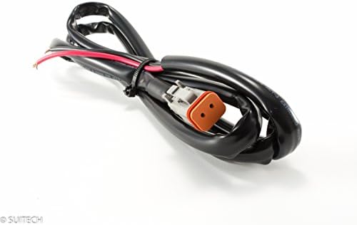 Deutsch Connector with 1.5 Meters Wiring - 2 Pin Deutschs Electrical Plug for LED POD or Light Bar - Easy installation - No Crimper Tool Needed.