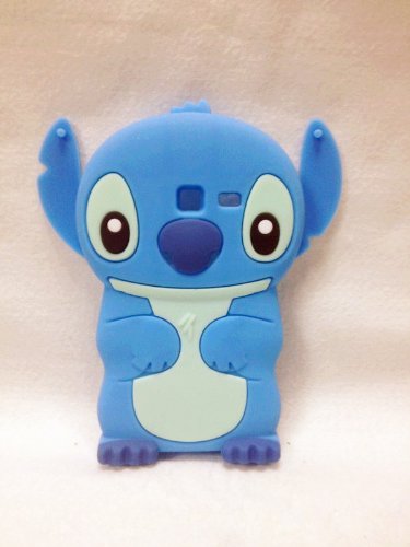 3D Blue Stitch & Lilo Soft Silicone Case Cover For Samsung Galaxy Discover S730G S730M S740 R740C /Cricket, Centura S738C /Straight Talk /Net10