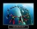 Teamwork Skydiving Ring Motivational Poster Inspirational 28x22 Art Poster Print, 28x22 Art Poster Print, 28x22