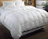 White Duck Down Comforter, Bronze Label by California Feather, 230 Thread Count, 100% Cotton Cambric Cover, 525 Fill Power, 29 ounce Fill Weight, 12 inch Baffled Box, 1.5 inch Gusset Construction