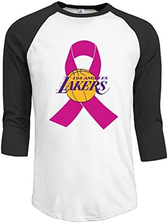 Tee-shirts 3/4 Sleeve Men's Los Angeles Lakers Newest Black Toddler Raglan