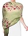 Dahlia Women's Hand Painted Merino Wool Pashmina Scarf Shawl