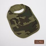 Green Camo Baby Bib by Baby Milano.