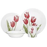 Corelle Impressions 16-Piece Dinnerware Set Tulip Bouquet