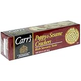 Carrs Poppy & Sesame Crackers, 6.5-Ounce Boxes (Pack of 12)
