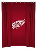 DETROIT RED WINGS OFFICIAL TEAM JERSEY SHOWER CURTAIN