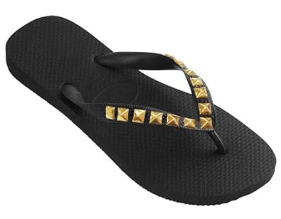 Amazon: Dini's HAVAIANAS Fashion Jeweled Flip Flops, Metallic ...