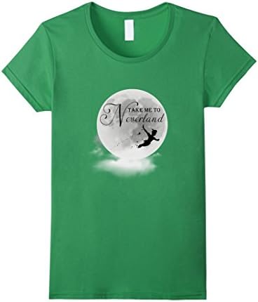 Women's Take Me To Neverland T-shirt Medium Grass
